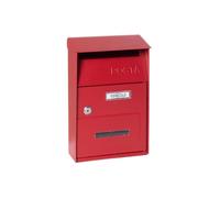 ARREGUI Up D-2006-R Boîte aux lettres individuelle en acier, taille S, Petite boîte aux lettres murale, Fenêtres transparentes