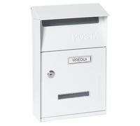 ARREGUI Up D-2006/W Boîte aux Lettres Individuelle en Acier, Taille S (Courrier Format A5), Petite Boîte aux Lettres Murale, Fenêtres Transparentes, Facile à Installer, Blanc
