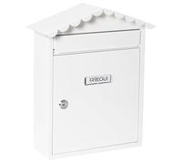 Arregui Boîte aux lettres Visit E5741 – Acier Taille M (A4, Magazine) Murale anti-pluie Blanc