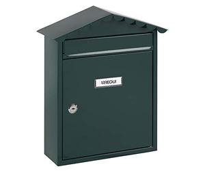 ARREGUI Visit E5743 Boîte aux Lettres en Acier, Taille M (courrier Format A4 Magazine), Boîte aux Lettres individuelle, Boîte aux Lettres Murale, Anti-Pluie, Facile à Installer, Vert