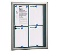 Arregui Vitirine d'annonces en aluminium et méthacrylate pour 4 feuilles DIN A4, argent