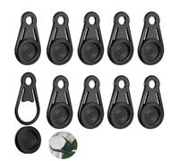 ArrErr Lot de 10 clips de fixation robustes pour bâche de camping, pinces de verrouillage coupe-vent pour bâche de piscine, tente, crochet de suspension pour serre en plastique, housse de voiture