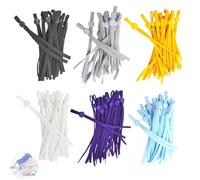 ArrErr Lot de 120 cordons élastiques avec boucle réglable pour les oreilles - Bandes de couture pour masque en tissu - Lavable et réutilisable - Tissu respirant