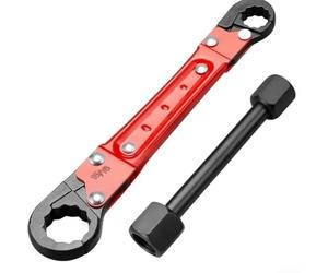 arrêt à double extrémit e plomberie réglable pour MPT de 3/8 et /2 n acier à haute teneur en carbone avec finition résistante à la rouille, extracteur de valve et écrou