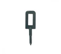 Gâche à visser arrêt à paillette 6x35mm époxy noir - - 9202063