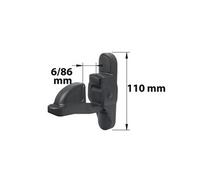 Arrêt automatique composite plastifié, H.110 x L.32 x P.155 mm