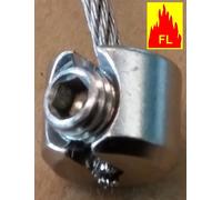 ARRET BUTOIR pour cable Ø 2 mm à 6 mm inox 316 L