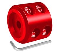 Arrêt Crochet Câble Treuil - Protège-Câble Synthétique Caoutchouc & Bloqueur | Pièce Modification Tout-Terrain Quad SSV | Évite La Surcharge Du Câble, Inclut Vis llen, Noir Rouge, Protection Ro