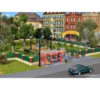 Arrêt De Bus Et Clôture Pour Le Jardin Anglais Kit Kibri HO/OO 38601