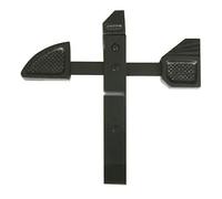 Arrêt de portail à bascule l. 300 mm - acier noir