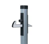 Locinox Butoir UGC, Profil 500 x 57 x 42 mm, Hauteur Verst. 40 mm, Aluminium argenté Verrou de Portail 1 pièce, Silber pulverbeschichtet