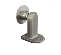 arret de porte Butoir de porte magnétique au sol, amortisseur, butée de porte supérieure robuste for le sol, for les maisons et les bureaux interieur(Silver,Drilling)