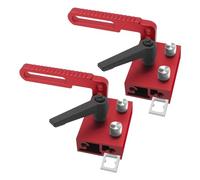 Arrêt de rail à onglet de type 75, limiteur de fente en T, localisateur de voie en T en alliage d'aluminium, butée en T pour travail du bois, limiteur de rail en T pour goulotte coulissante, établi