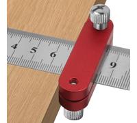 Arrêt de règle en acier, localisateur de règle Scribe,Localisateur de en acier pour le travail du bois | Bloc d'arrêt de jauge de traçage à prise confortable pour les modélistes, les charpentier