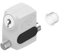 Arrêt de vantail S'HESTIA à clés identiques manuel blanc RAL 9010 - LA CROISEE DS - DS2586-036