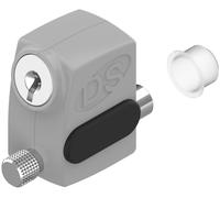 Arrêt de vantail S'HESTIA à clés identiques manuel gris RAL 9006 - LA CROISEE DS - DS2586-007