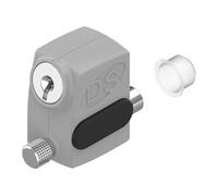 Arrêt de vantail S'HESTIA à clés identiques manuel gris RAL 9006 - LA CROISEE DS - DS2586-007