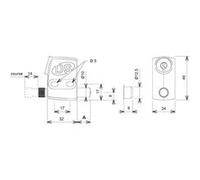 Arrêt de vantail S'HESTIA semi-automatique noir RAL 9005 - LA CROISEE DS - DS2590-013