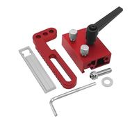 Arrêt de voie à onglet en acier allié, arrêt de fente en T, dispositif de limite de longueur précise, outil de travail du bois, arrêt de retournement de clôture réglable(Red)