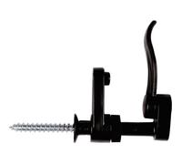 Arrêt de volet en pvc finition noir pour volets bois, aluminium et pvc épaisseur 12 à 46 mm - torbel - noir