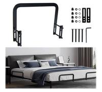 Arrêt Mates Cale Mates Métal Barre de Retenue Métal Noire Stabilisation Support pour Panneaux de Lit Tatami 1 Pièce