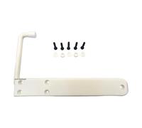 Arrêt persien piémont 1 pièce blanc | Butoir universel ABS avec bras extensible | Ressort en acier inoxydable | Réversible droit/gauche | vis et bouchons inclus | Résistant | Montage extérieur | FP14