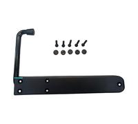Arrêt persien piémont 8 pièces noir | Butoir universel ABS avec bras extensible | Ressort en acier inoxydable | Réversible droit/gauche | vis et bouchons inclus | Résistant | Montage extérieur | FP14