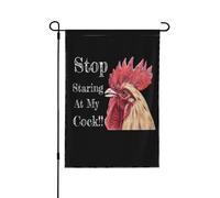 Arrête De Fixer Ma Bite Bannière Décoratif Drapeau De Jardin Double Face Drapeaux Pour Clubs Toutes Les Saisons Dortoirs 30X45cm