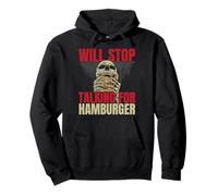 Arrête de parler pour les hamburgers Burger Eater Food Sweat à Capuche