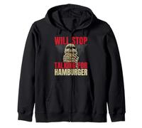 Arrête de parler pour les hamburgers Burger Eater Food Sweat à Capuche