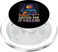 Arrête-moi si tu peux, course de karting rétro Pixel Art PopSockets PopGrip pour MagSafe