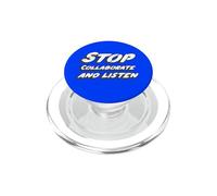 Arrêtez de collaborer et d'écouter | Musique des années 1990 PopSockets PopGrip pour MagSafe