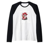 Arrêtez de demander pourquoi je suis Crazy Chicken Attitude Manche Raglan