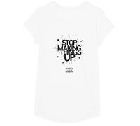 Arrêtez de Faire des Choses : l'éclairage au gaz n'est Pas réel T-Shirt, Fille, Blanc, M