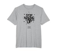 Arrêtez de Faire des Choses : l'éclairage au gaz n'est Pas réel T-Shirt, Homme Grandes Tailles, Gris Chiné, 2X Tall