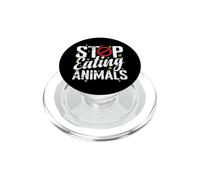 Arrêtez de Manger des Animaux PopSockets PopGrip pour MagSafe