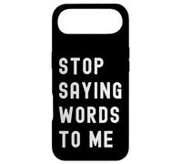 Arrêtez de me dire des Mots Silence Sarcastique drôle Coque pour iPhone Air