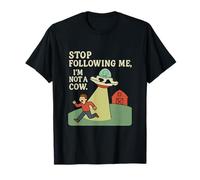Arrêtez de me Suivre, I'm Not a Cow Alien UFO Graphic T-Shirt