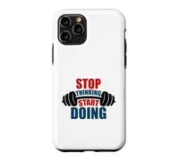 Arrêtez de Penser, commencez à Faire de la Motivation Barbell Coque pour iPhone 11 Pro