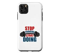 Arrêtez de Penser, commencez à Faire de la Motivation Barbell Coque pour iPhone 11 Pro Max
