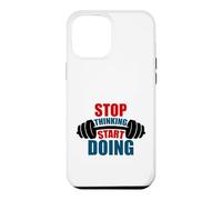 Arrêtez de Penser, commencez à Faire de la Motivation Barbell Coque pour iPhone 12 Pro Max
