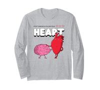 Arrêtez de Penser et Suivez Votre cœur (déclaration Positive) Manche Longue