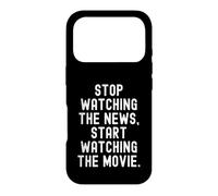 Arrêtez de Regarder Les Nouvelles Commencer à Regarder Le Film Witty Coque pour iPhone 17 Pro