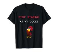 Arrêtez de Regarder ma Bite drôle Grossier inapproprié Moche Groovy T-Shirt Graphique avec Valeur
