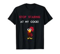 Arrêtez de Regarder ma Bite drôle Grossier inapproprié Moche Groovy T-Shirt Graphique avec Valeur