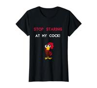 Arrêtez de Regarder ma Bite drôle Grossier inapproprié Moche Groovy T-Shirt Graphique avec Valeur