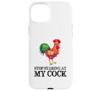 Arrêtez de Regarder ma Queue - Funny Rooster Chicken Lover Coque pour iPhone 15 Plus