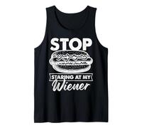 Arrêtez de Regarder Mon Hot Dog Wiener Fast Food Débardeur