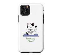 Arrêtez de stresser Meowt Cat Lover Yoga, méditation, Gym Coque pour iPhone 11 Pro