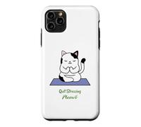 Arrêtez de stresser Meowt Cat Lover Yoga, méditation, Gym Coque pour iPhone 11 Pro Max